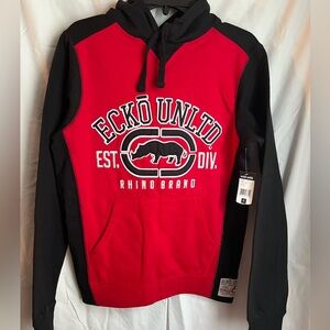 Ecko Unlimited Men's Bold Red and Black Sweatshirt
